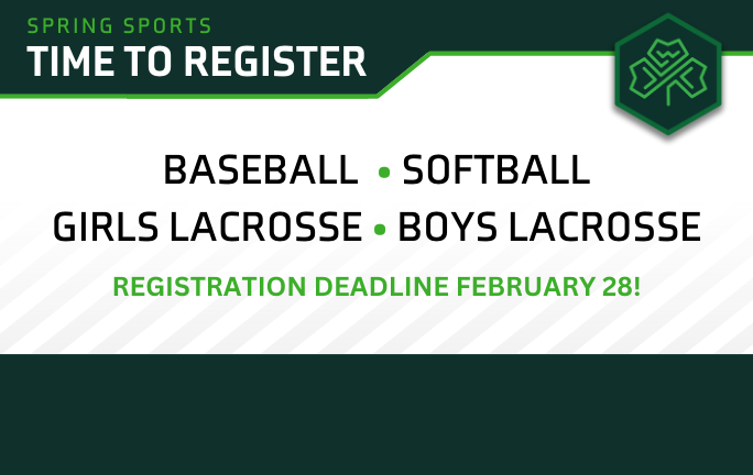 Spring Sports Registration is Open